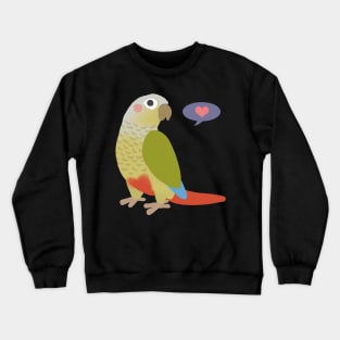 Cinnamon Green Cheek Conure Crewneck Sweatshirt